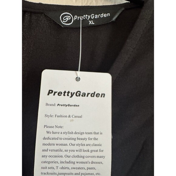 Womens jumpsuit Outfit Pockets Long sleeves Pants Jumpsuit black XL MISSING BELT - Picture 13 of 16